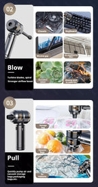 Aspirador Portátil CENRR 998000PA Sem Fios para Limpeza de Carro