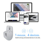 Rapoo MT720L Multimodo Rechargeable Wireless Mouse 4000 DPI Bluetooth Mouse Easy-Switch Up to 4 Devices