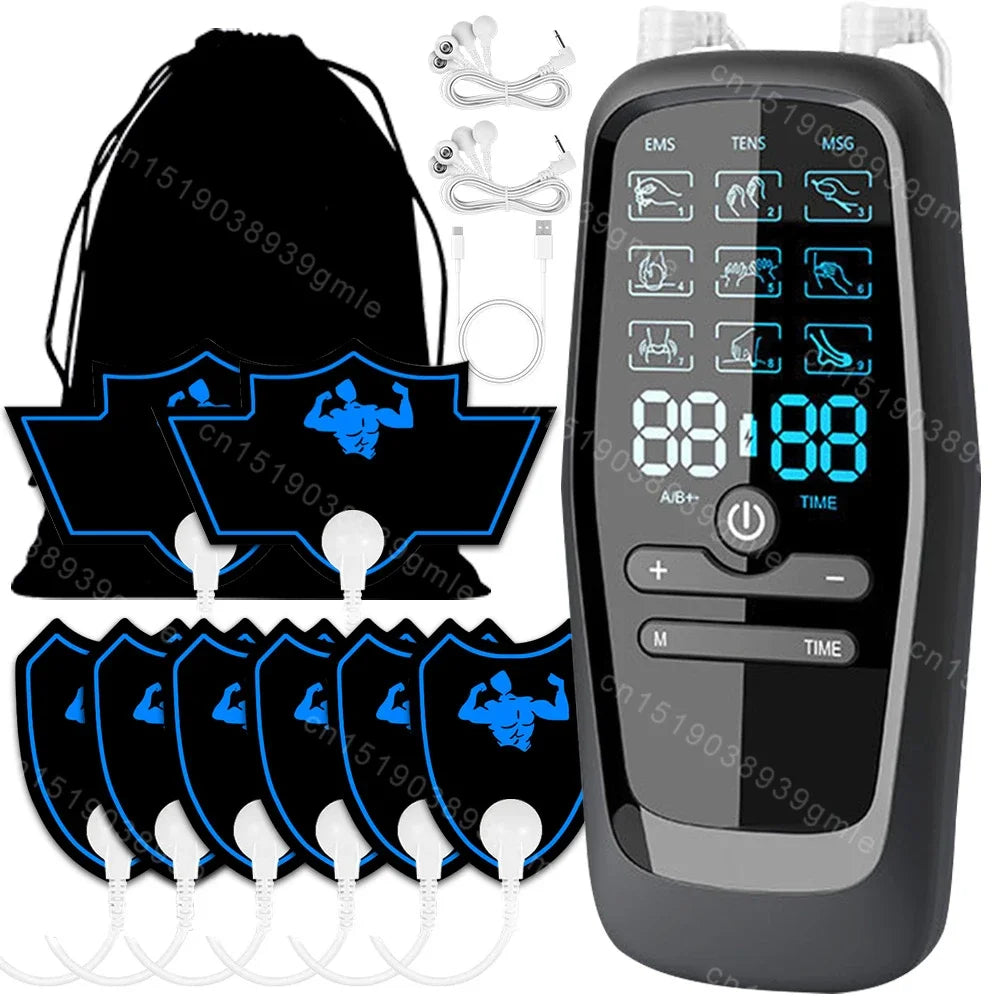 EMS Electric Muscle Stimulation USB Physiotherapy Tens Unit Machines Pulse Impulse Mini Full Body Massager Slimming Machine