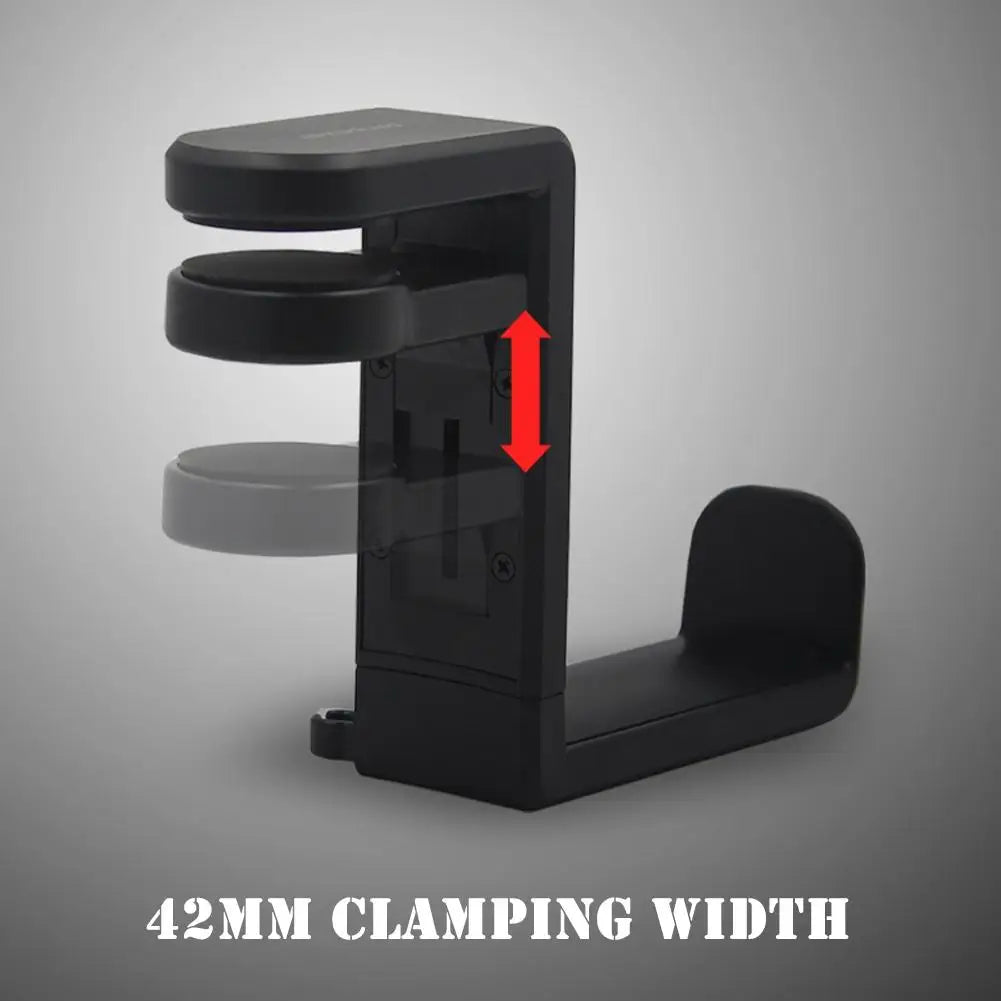 PC Gaming Headphone Stand Headset Hook Holder, Hanger Mount With Adjustable 360° Rotating Arm Clamp, Desk Mount Universal Bag