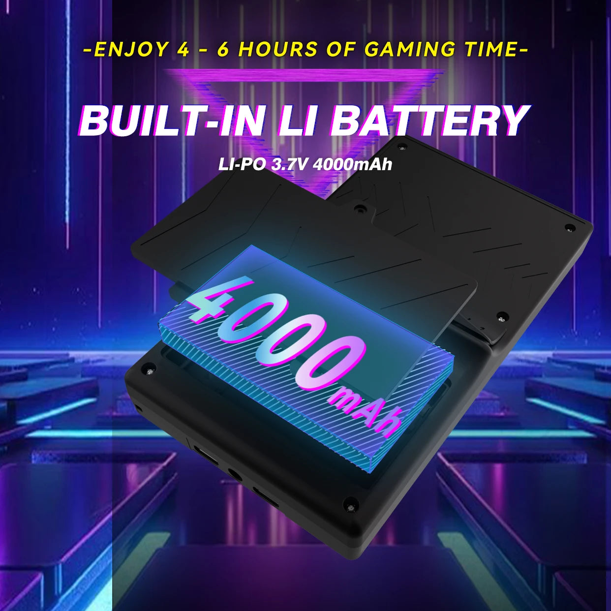 Open Source XF40V Retro Handheld Game Console 4.0 Inch 720x720 IPS Screen Portable Hand Held Retro Video Gaming Player