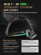 ZELOTES F18 Vertical Ergonomic Mouse 2.4G Wireless Mouse Bluetooth 24000DPI with Programming Gaming Mouse for PC Computer Laptop