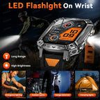 Smartwatch Militar 2026 – Robustez Extrema, Lanterna LED e Autonomia XL