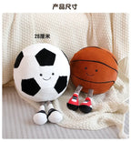 Soccer doll, basketball plush toy, creative soccer doll, cushion, pet ball, interactive dog and cat toy.