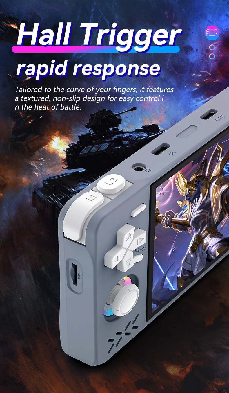 Newest XF40H Retro Handheld Game Console Linux 4.0'' IPS Screen Supports WiFi Glowing Rocker Portable Pocket Video Games Player