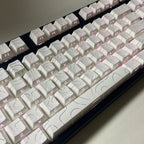 Line Gradient Side Shine Through Keycaps Cherry Profile PBT Custom Keycaps for 60% 65% 75% 96% 98% 100% Mechanical Keyboard