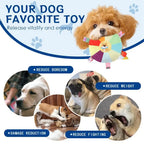 Dog Sounding Plush Toy Bell Cartoon Flying Disc Toy Small Dog Teeth Grinding Toy Wear-resistant Bite-resistant Puppy Pet Product