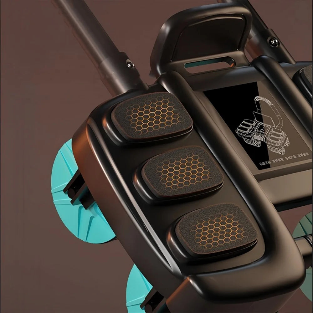 Roda Abdominal com Rebound Automático e Design de Seis Apoios Antiderrapante