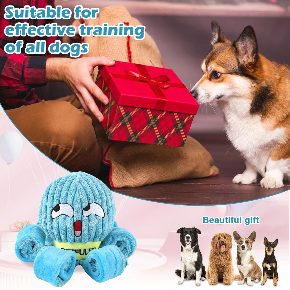 Valentine's Day Dog Enrichment Toys, Octopus Dog Toys, Dog Snuffle Toy, Helps Pets Eat Slowly, Dog Puzzle Game Interactive Toy