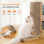 Large/Small Cardboard Cat Scratcher, L-Shape, Wear-Resistant, Scratch-Resistant, Cat Scratching Post, Cat Toy, Pets, Cat Accessories