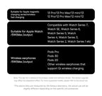 Baseus 3 in 1 20W Magnetic Wireless Charger Stand For Phone iPhone 15 14 Pro Airpods Apple Watch Fast Charging Station Holder