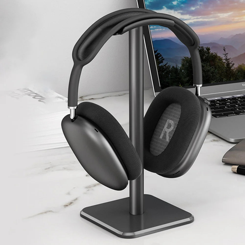 Aluminum Alloy Headphone Stand Holder Space Saving Gaming Headset Stand Rack Desktop Organizer Display Earphone Hanger Bracket