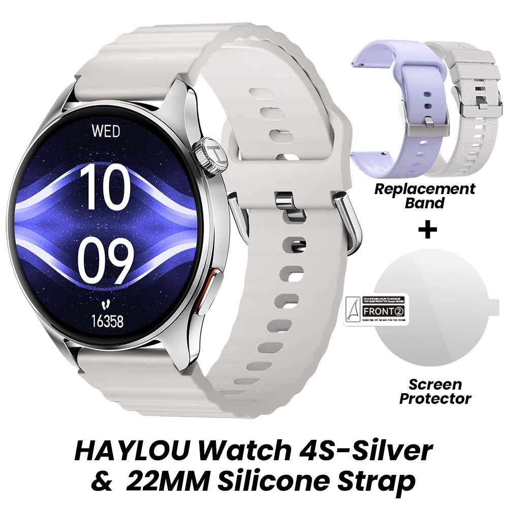 HAYLOU Watch 4S – AMOLED HD, GPS Avançado e Performance Desportiva