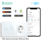 BSEED WiFi Touch Switch — Tomada EU com USB‑C Tuya Smart Life