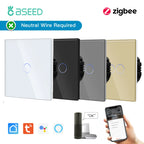 BSEED Zigbee Touch Switch — 1/2/3 Gang Smart Tuya Sem Neutro