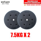 Weight Bars for Bodybuilding Training, 2.5-15 kg, 1.8 m, 1.5 m, 1.2 m