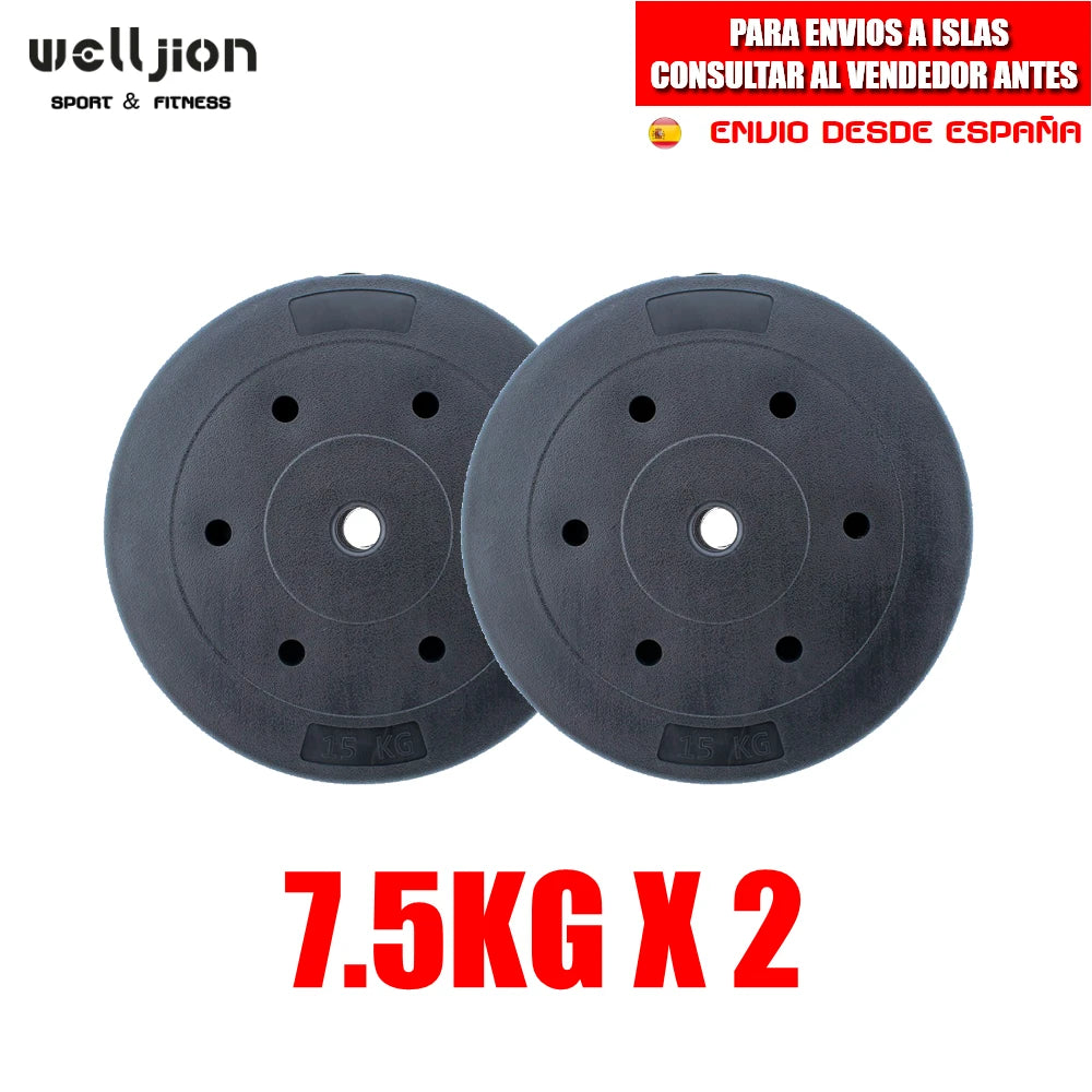 Weight Bars for Bodybuilding Training, 2.5-15 kg, 1.8 m, 1.5 m, 1.2 m